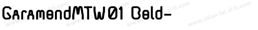 GaramondMTW01 Bold字体转换
